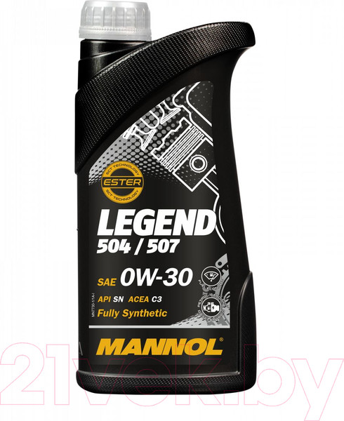 Изображение товара Моторное масло Mannol Legend 504/507 0W30 SN / MN7730-1 (1л)