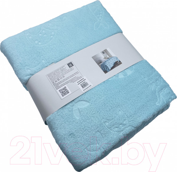 Изображение товара Плед Belezza Pearl 140x200 (светло-бирюзовый)