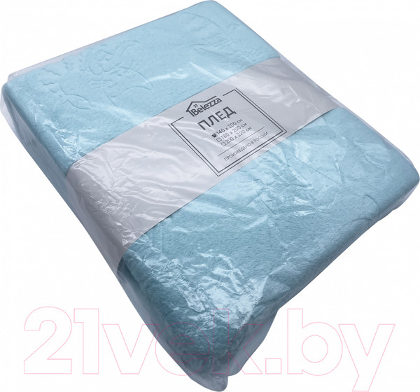 Изображение товара Плед Belezza Pearl 140x200 (светло-бирюзовый)