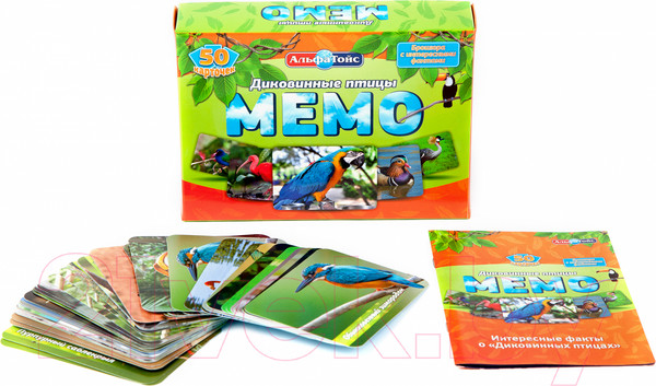 Изображение товара Настольная игра АльфаТойс Мемо Диковинные птицы / 11413