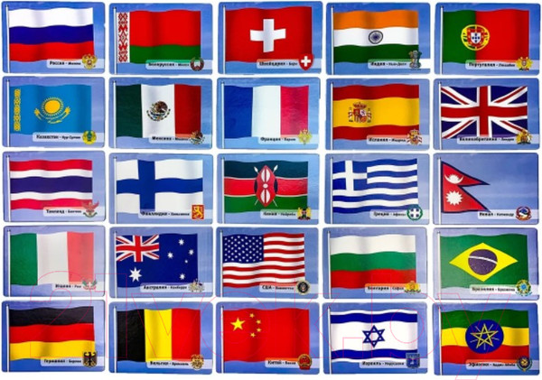 Изображение товара Настольная игра АльфаТойс Мемо Флаги стран мира / 11405
