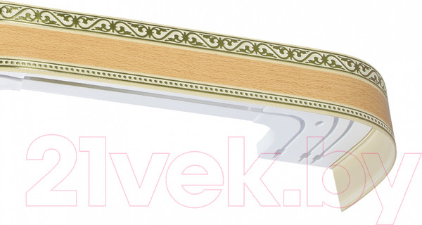 Изображение товара Карниз для штор LEGRAND Монарх с поворотами 1.6 / 58062742 (ясный дуб)