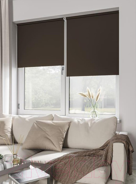 Изображение товара Рулонная штора LEGRAND Блэкаут 98x175 / 58078955 (шоколад)