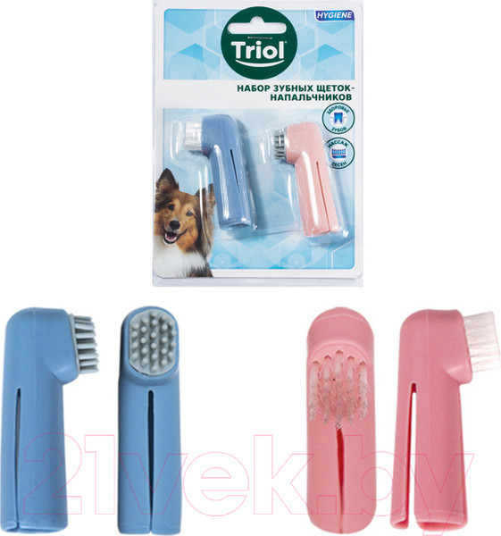 Изображение товара Набор зубных щеток для животных Triol Для животных / P535 (60мм)