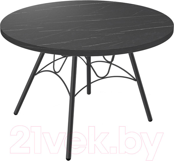 Изображение товара Журнальный столик Sheffilton SHT-S100/ЛДСП 60 (черный муар/камень пьетра гриджио черный)