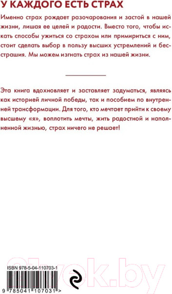 Изображение товара Книга Эксмо Страх ничего не решает (Берг М.)