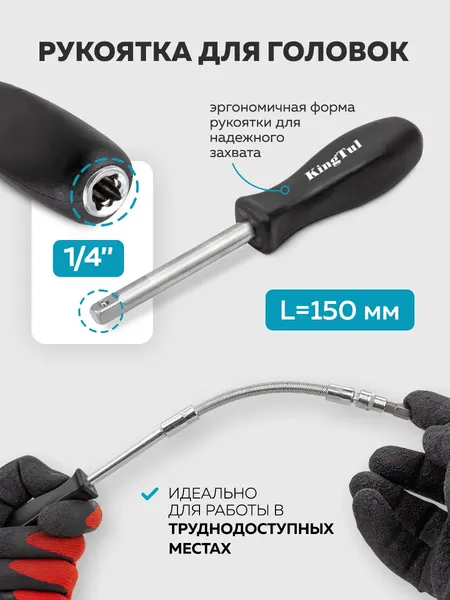Изображение товара Универсальный набор инструментов KingTul KT-2462-5 Euro (51109)