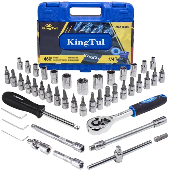 Изображение товара Универсальный набор инструментов KingTul KT-2462-5 Euro (51109)