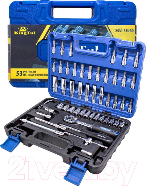 Изображение товара Универсальный набор инструментов KingTul KT-2531-5EURO(51110)