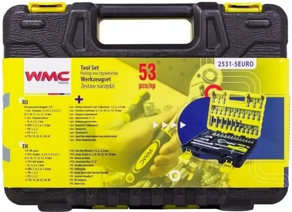 Изображение товара Универсальный набор инструментов WMC Tools 2531-5EURO(51117)
