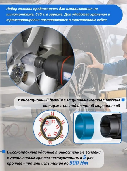 Изображение товара Набор головок слесарных RockForce RF-4035 (51213)