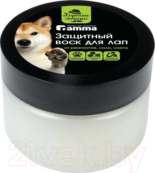 Изображение товара Средство для ухода за лапами животных Gamma Воск защитный / 10502001 (100мл)