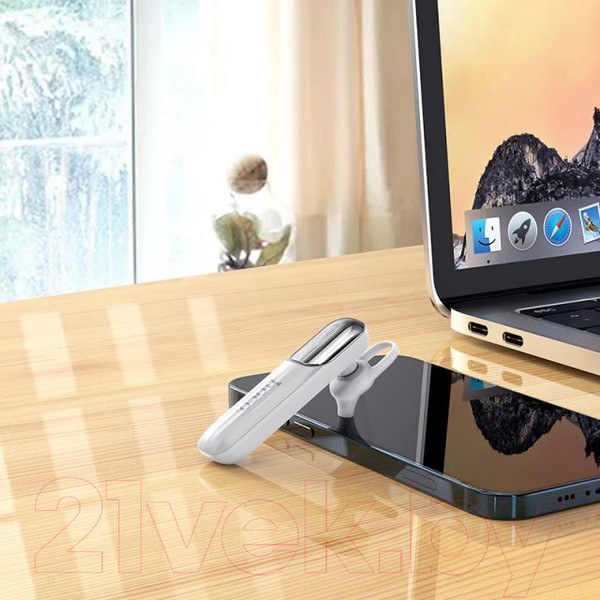 Изображение товара Односторонняя гарнитура Hoco E57 (белый)