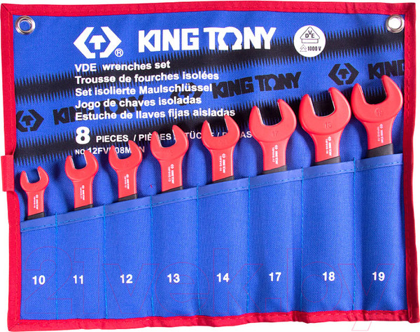 Изображение товара Набор ключей King TONY 12FVE08MRN