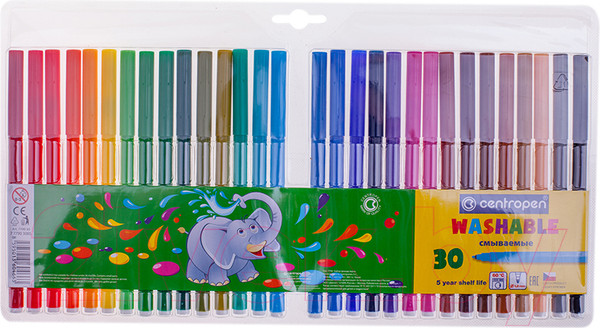 Изображение товара Фломастеры Centropen Washable / 7 7790 3085