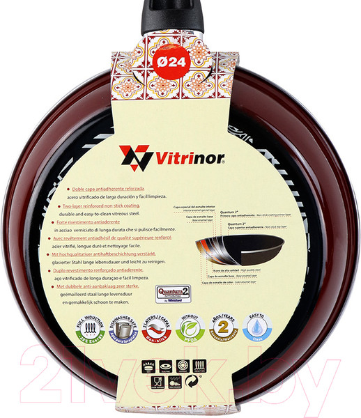 Изображение товара Сковорода Vitrinor Authentique Burgundy 24