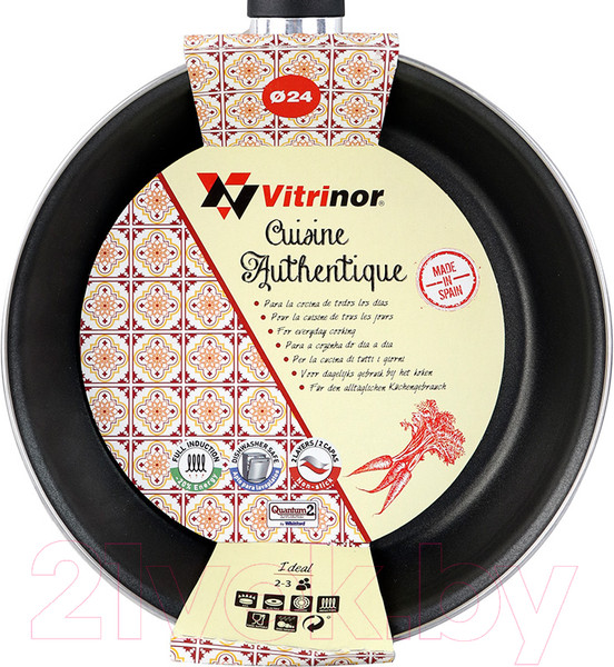 Изображение товара Сковорода Vitrinor Authentique Burgundy 24