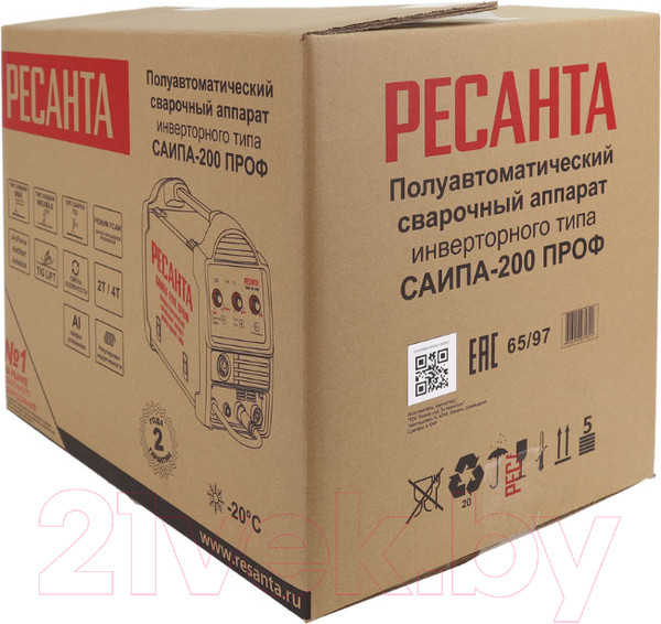 Изображение товара Полуавтомат сварочный Ресанта САИПА-200ПРОФ (65/97)