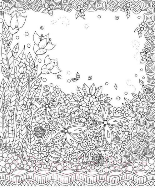 Изображение товара Раскраска-антистресс Попурри Дзен-дудлинг. Удивительные сады