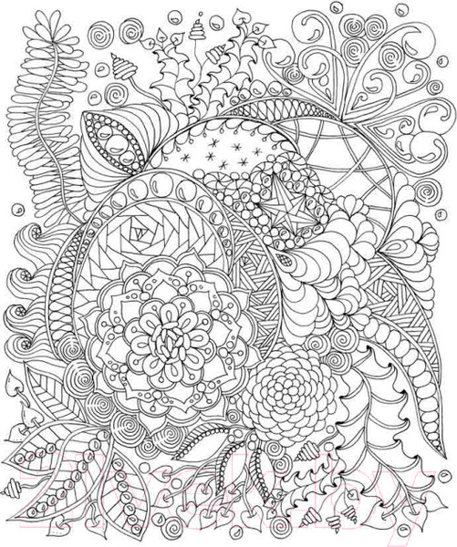 Изображение товара Раскраска-антистресс Попурри Дзен-дудлинг. Удивительные сады