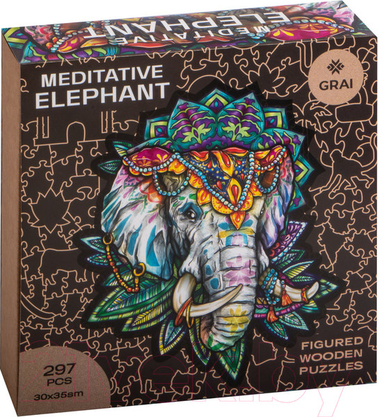 Изображение товара Пазл Грай Индийский слон / ПЗ-18