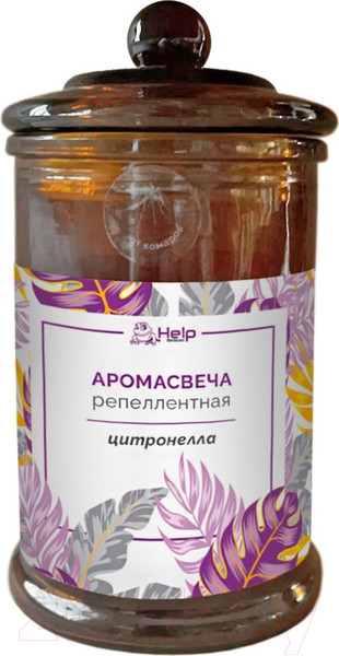 Изображение товара Свеча от насекомых Help С ароматом цитронеллы / 80447