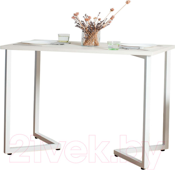 Изображение товара Обеденный стол Millwood Лондон Л18 120x70 (дуб белый Craft/металл белый)