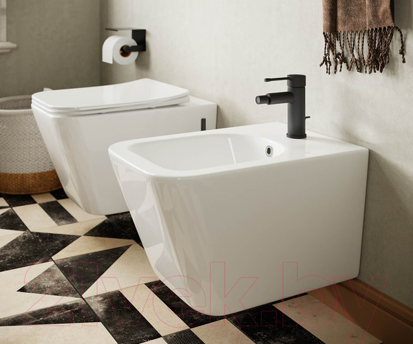 Изображение товара Унитаз подвесной Ceramica Nova Rimless CN3007 (с крепежом и сиденьем)