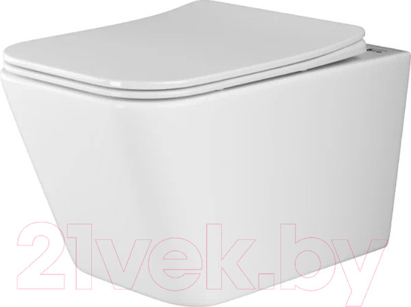 Изображение товара Унитаз подвесной Ceramica Nova Rimless CN3007 (с крепежом и сиденьем)