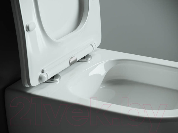 Изображение товара Унитаз подвесной Ceramica Nova Rimless CN1905 (с крепежом и сиденьем)