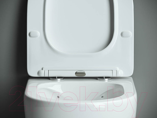 Изображение товара Унитаз подвесной Ceramica Nova Rimless CN1905 (с крепежом и сиденьем)