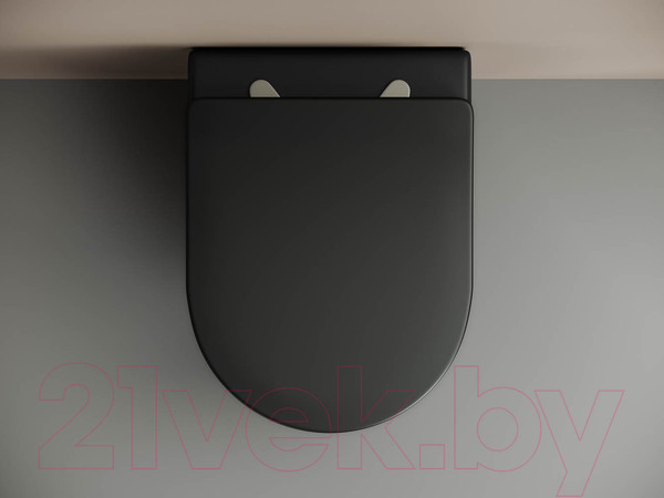Изображение товара Унитаз подвесной Ceramica Nova Rimless CN4002MB (с крепежом и сиденьем)