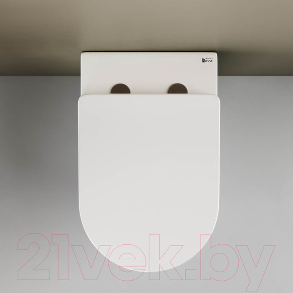 Изображение товара Унитаз приставной Ceramica Nova Rimless HighLight CN1810 (с сиденьем и крепежом)