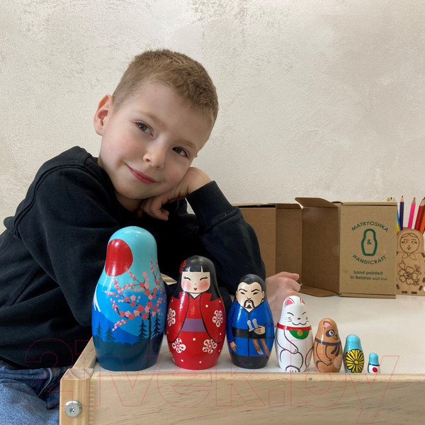 Изображение товара Матрешка сувенирная Брестская Фабрика Сувениров Японская 7304