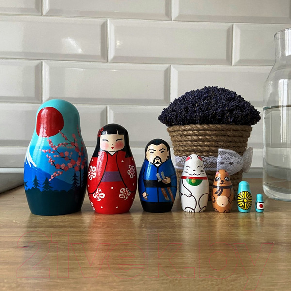 Изображение товара Матрешка сувенирная Брестская Фабрика Сувениров Японская 7304