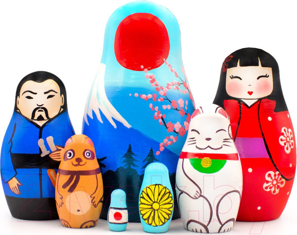Изображение товара Матрешка сувенирная Брестская Фабрика Сувениров Японская 7304