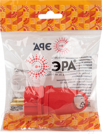 Изображение товара Вилка штепсельная ЭРА VX11-R-IP44 / Б0055417