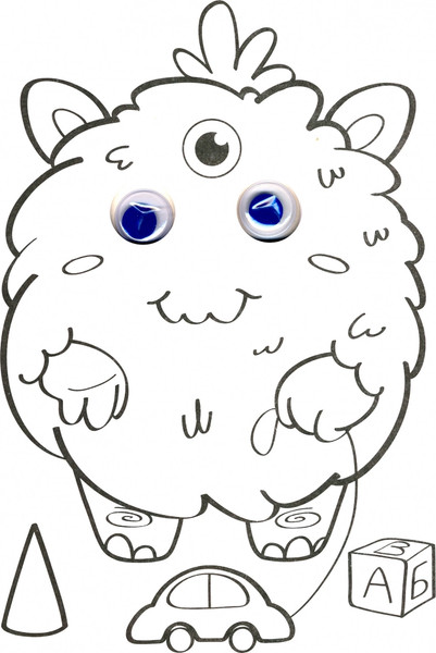 Изображение товара Раскраска Проф-Пресс Монстрики, мягкая обложка