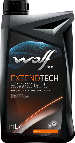 Изображение товара Трансмиссионное масло WOLF ExtendTech 80W90 GL 5 / 2308/1 (1л)