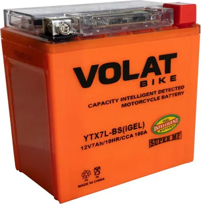Изображение товара Мотоаккумулятор VOLAT YTX7L-BS iGel (7 А/ч)