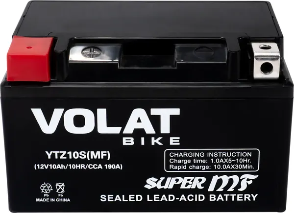 Изображение товара Мотоаккумулятор VOLAT YTZ10S MF (10 А/ч)