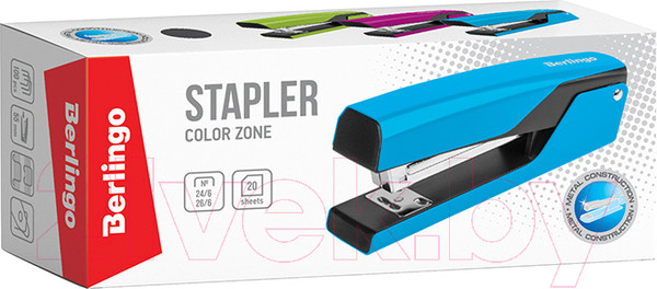 Изображение товара Степлер Berlingo Color Zone / DSn_20114 (розовый)
