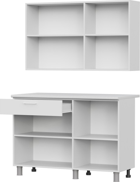 Изображение товара Кухонный гарнитур Mio Tesoro КГ-4 1200 (белый/дуб сонома/белый/антарес)