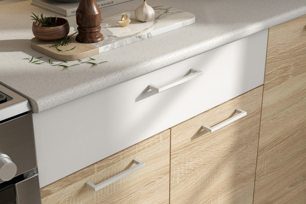 Изображение товара Кухонный гарнитур Mio Tesoro КГ-4 1200 (белый/дуб сонома/белый/антарес)