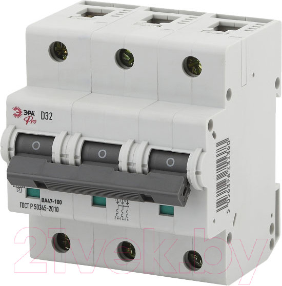 Изображение товара Выключатель автоматический ЭРА Pro NO-902-286 ВА47-100 / Б0048876