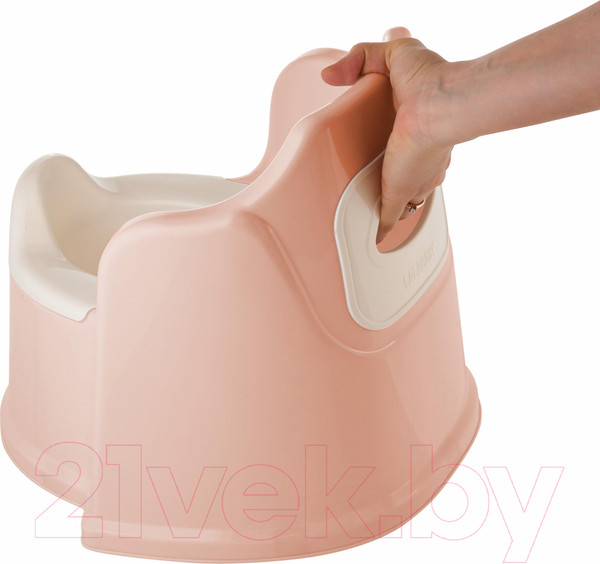 Изображение товара Детский горшок Lalababy Protect Me с крышкой (розовый пастельный)