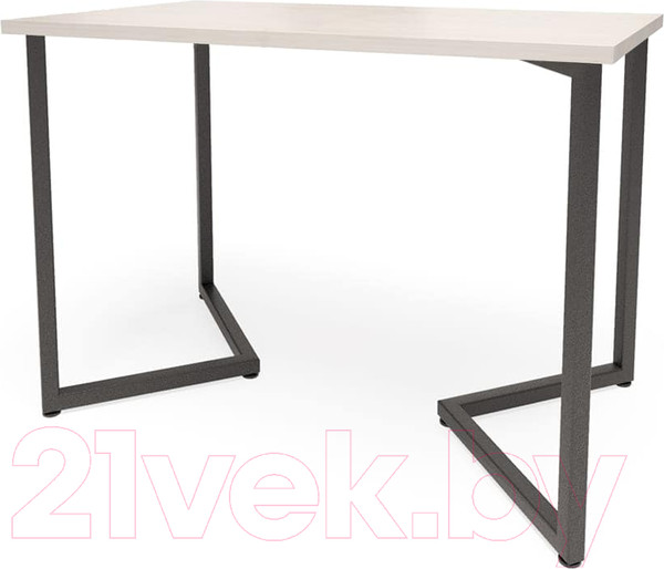 Изображение товара Обеденный стол Millwood Лондон Л18 130x80 (дуб белый Craft/металл черный)