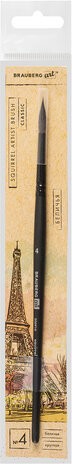 Изображение товара Кисть для рисования Brauberg Art Classic Белка 4 / 200910 (круглая, короткая ручка)