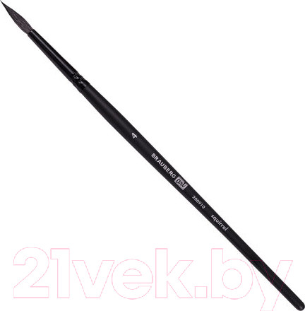 Изображение товара Кисть для рисования Brauberg Art Classic Белка 4 / 200910 (круглая, короткая ручка)
