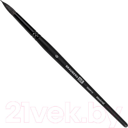 Изображение товара Кисть для рисования Brauberg Art Classic Белка 6 / 200912 (круглая, короткая ручка)